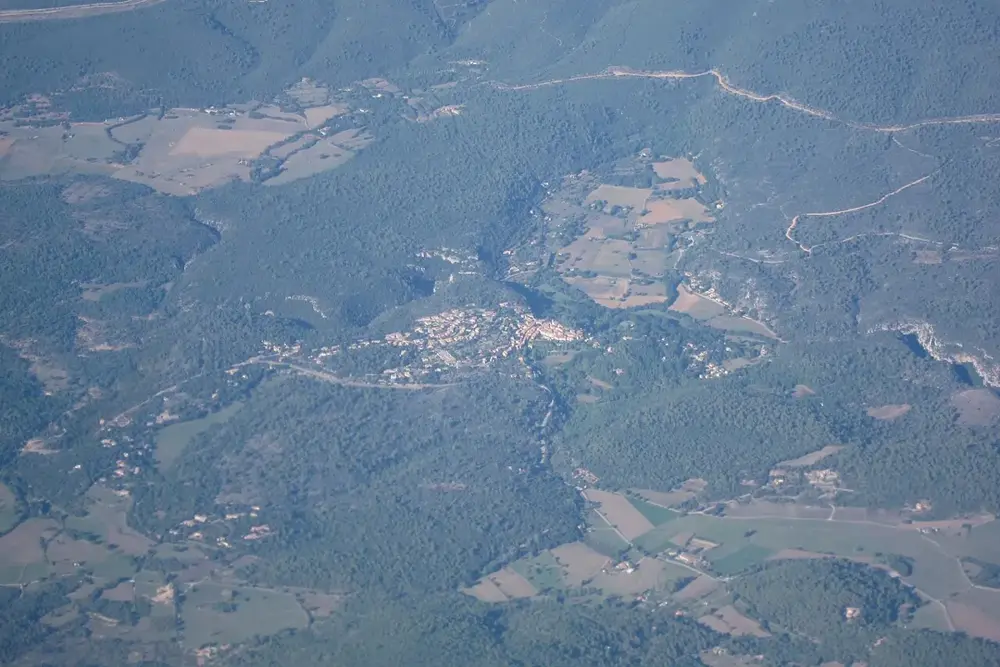 Aerial view of Ampus