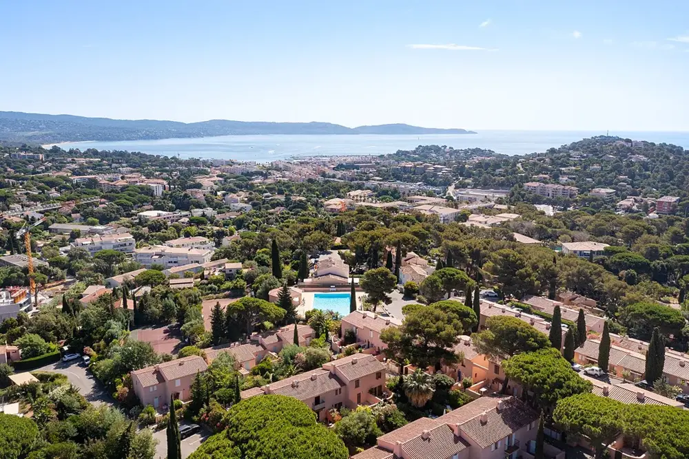 Aerial view of Cavalaire-sur-Mer, France