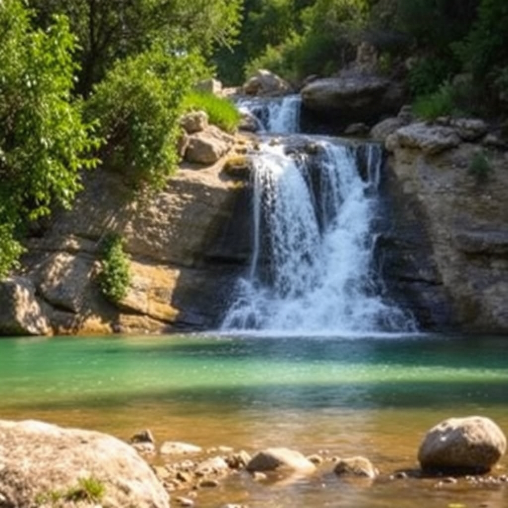 Baignade au Cotignac Cascade · cotignac cascade