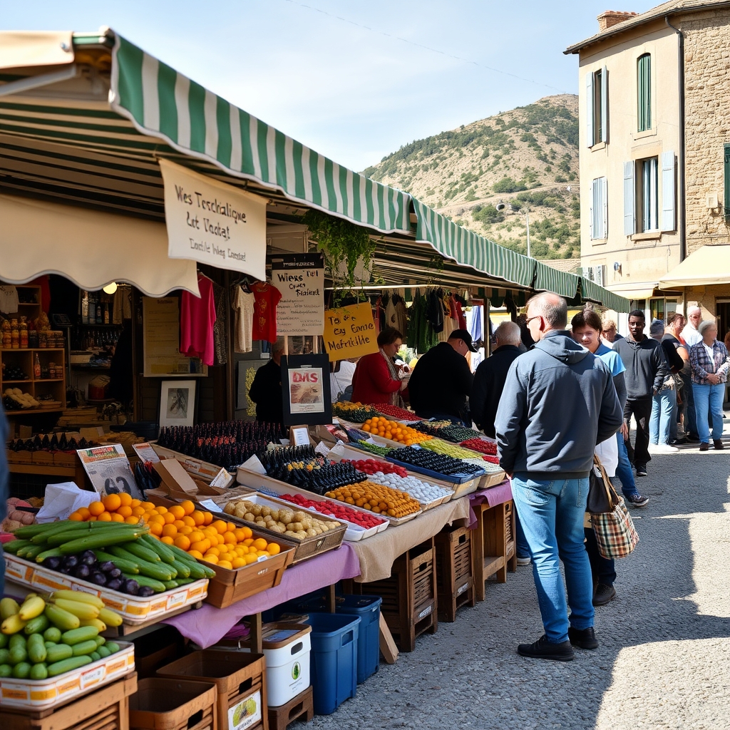 Les Spécialités Locales · marché carces